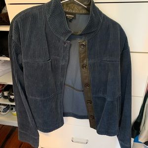 Worth Brand Blue corduroy jacket Size S
